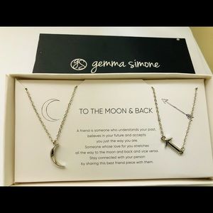 Silver plated best-friend/mother-daughter necklace